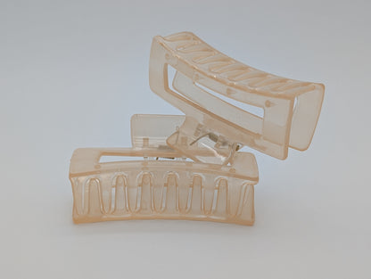 Glossy Clear Acrylic Claw Clip | Non-Slip Hair Clips 9 Colors