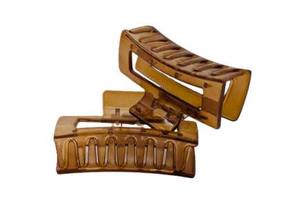 Glossy Clear Acrylic Claw Clip | Non-Slip Hair Clips 9 Colors