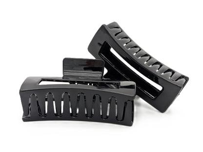 Glossy Clear Acrylic Claw Clip | Non-Slip Hair Clips 9 Colors