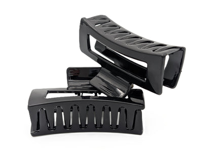 Glossy Clear Acrylic Claw Clip | Non-Slip Hair Clips 9 Colors