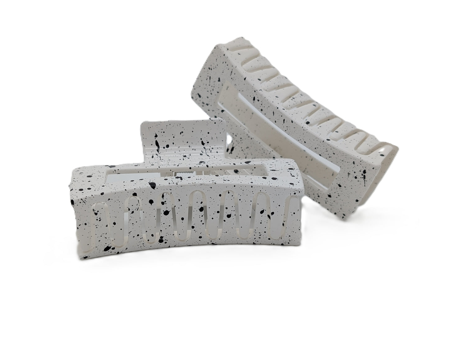 Marble Acrylic Claw Clips (3.35") | Non-Slip Hair Clips for Thick Hair