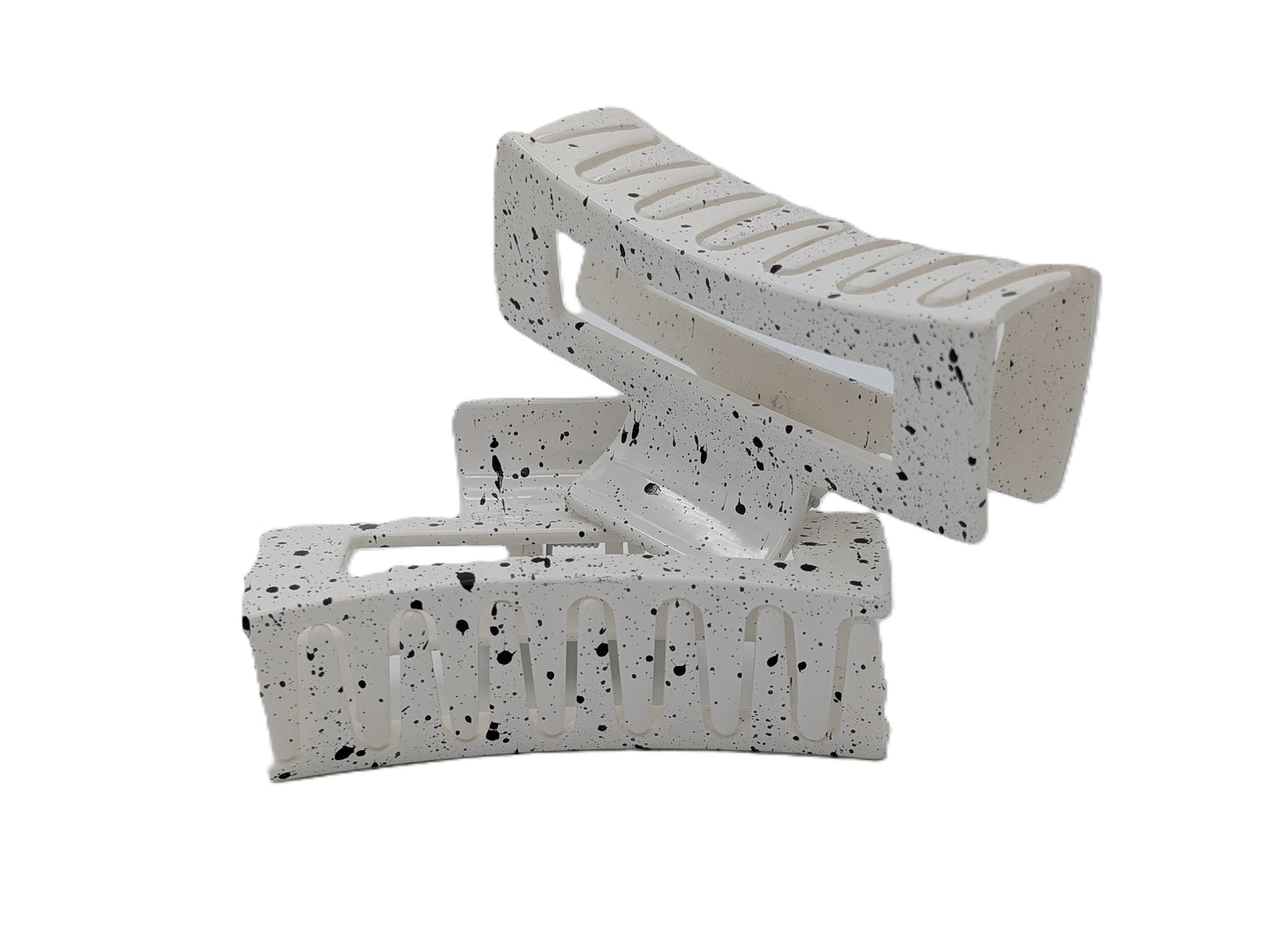 Marble Acrylic Claw Clips (3.35") | Non-Slip Hair Clips for Thick Hair