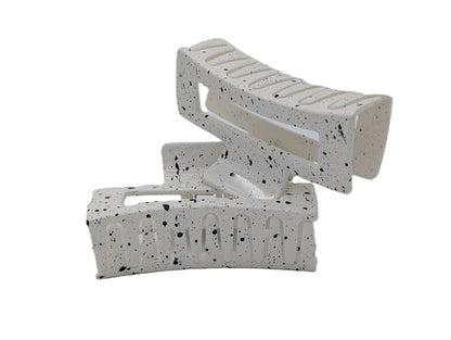 Marble Acrylic Claw Clips (3.35") | Non-Slip Hair Clips for Thick Hair