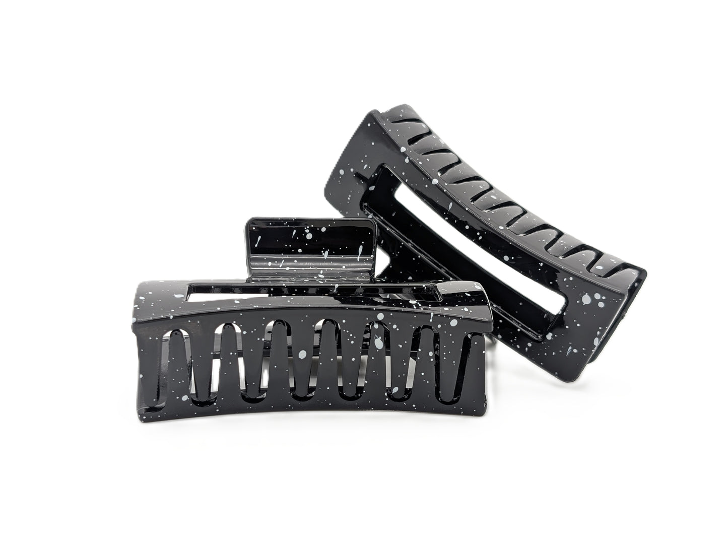 Marble Acrylic Claw Clips (3.35") | Non-Slip Hair Clips for Thick Hair