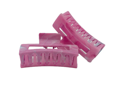 Marble Acrylic Claw Clips (3.35") | Non-Slip Hair Clips for Thick Hair