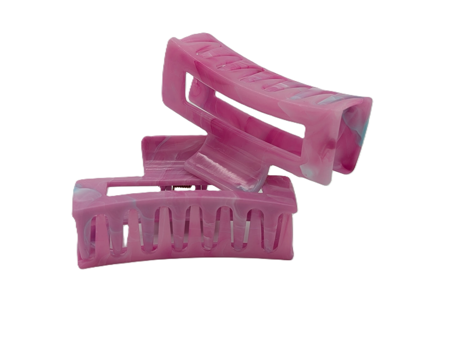 Marble Acrylic Claw Clips (3.35") | Non-Slip Hair Clips for Thick Hair