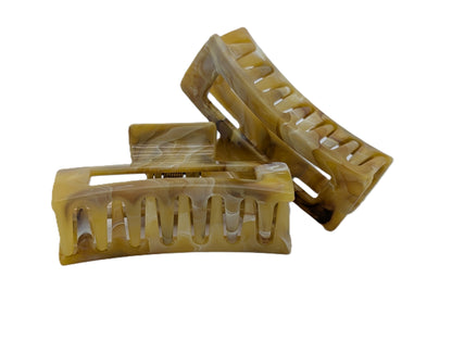 Marble Acrylic Claw Clips (3.35") | Non-Slip Hair Clips for Thick Hair