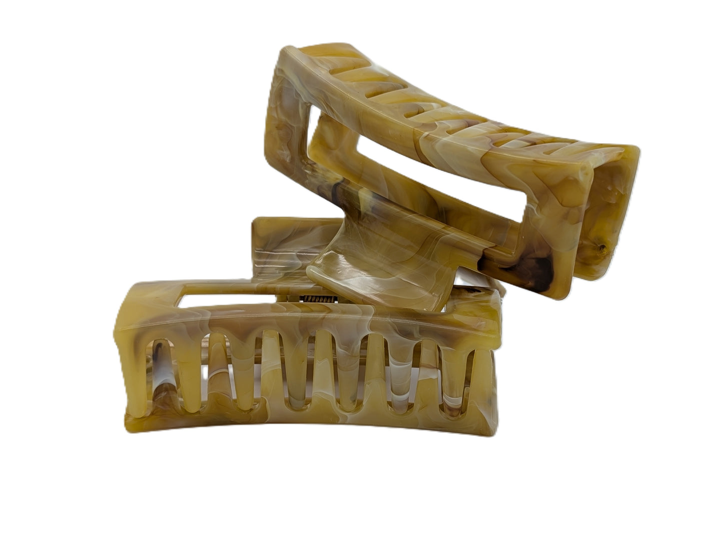 Marble Acrylic Claw Clips (3.35") | Non-Slip Hair Clips for Thick Hair