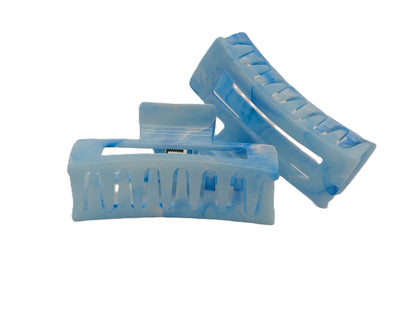 Marble Acrylic Claw Clips (3.35") | Non-Slip Hair Clips for Thick Hair