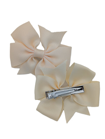 Boutique Pinwheel Clips 3" Grosgrain Pair