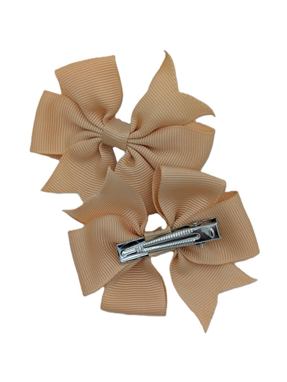 Boutique Pinwheel Clips 3" Grosgrain Pair