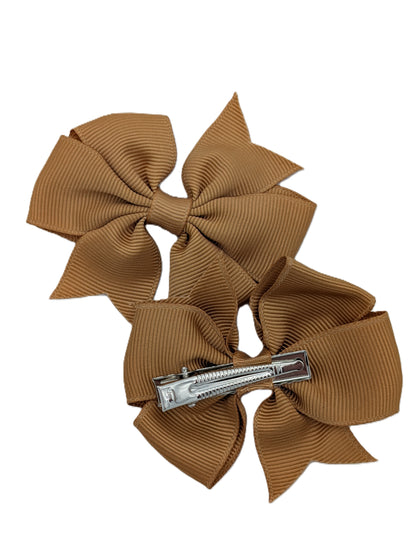 Boutique Pinwheel Clips 3" Grosgrain Pair