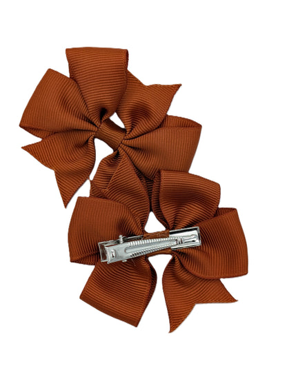 Boutique Pinwheel Clips 3" Grosgrain Pair