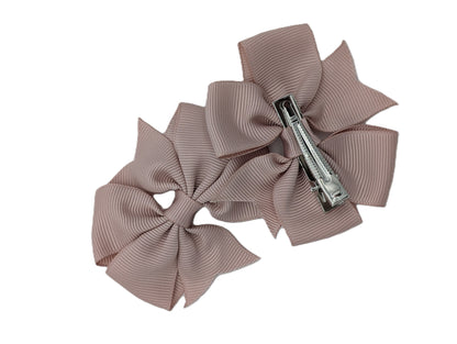 Boutique Pinwheel Clips 3" Grosgrain Pair