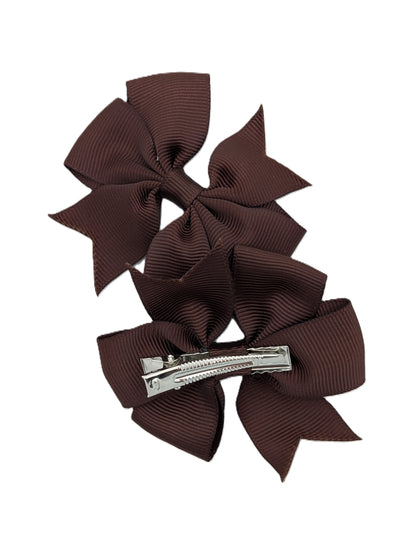 Boutique Pinwheel Clips 3" Grosgrain Pair