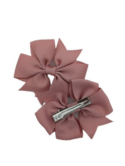 Boutique Pinwheel Clips 3" Grosgrain Pair