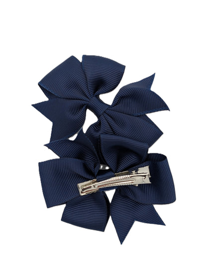 Boutique Pinwheel Clips 3" Grosgrain Pair
