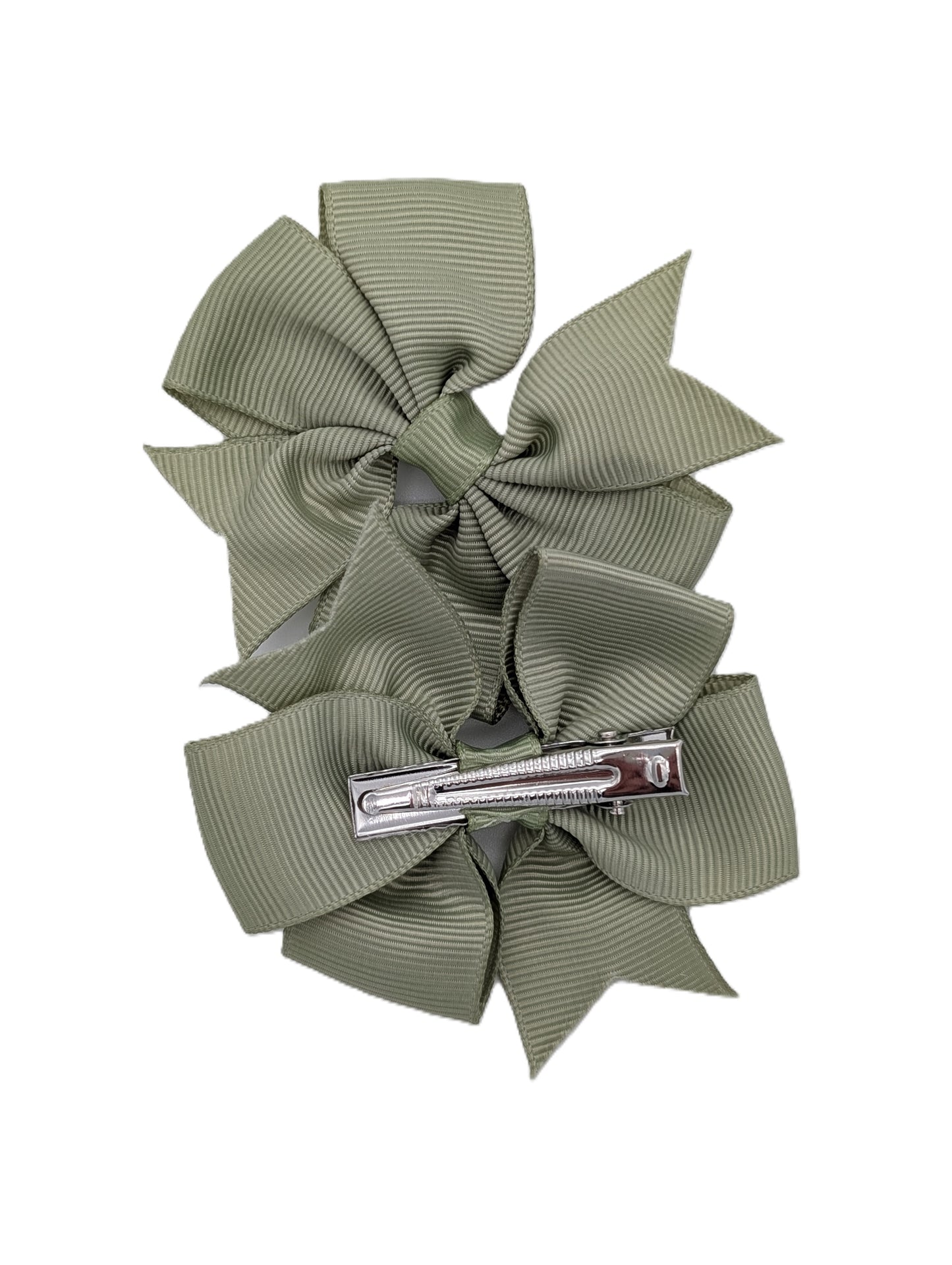 Boutique Pinwheel Clips 3" Grosgrain Pair