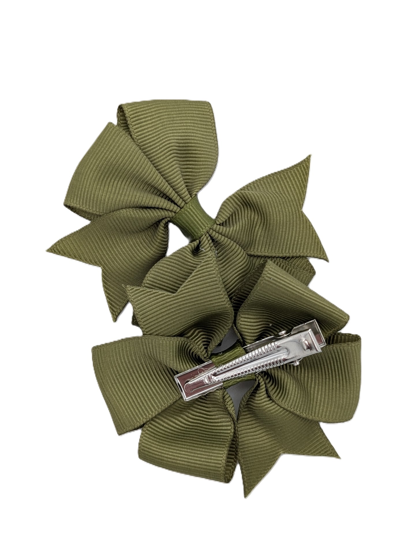 Boutique Pinwheel Clips 3" Grosgrain Pair