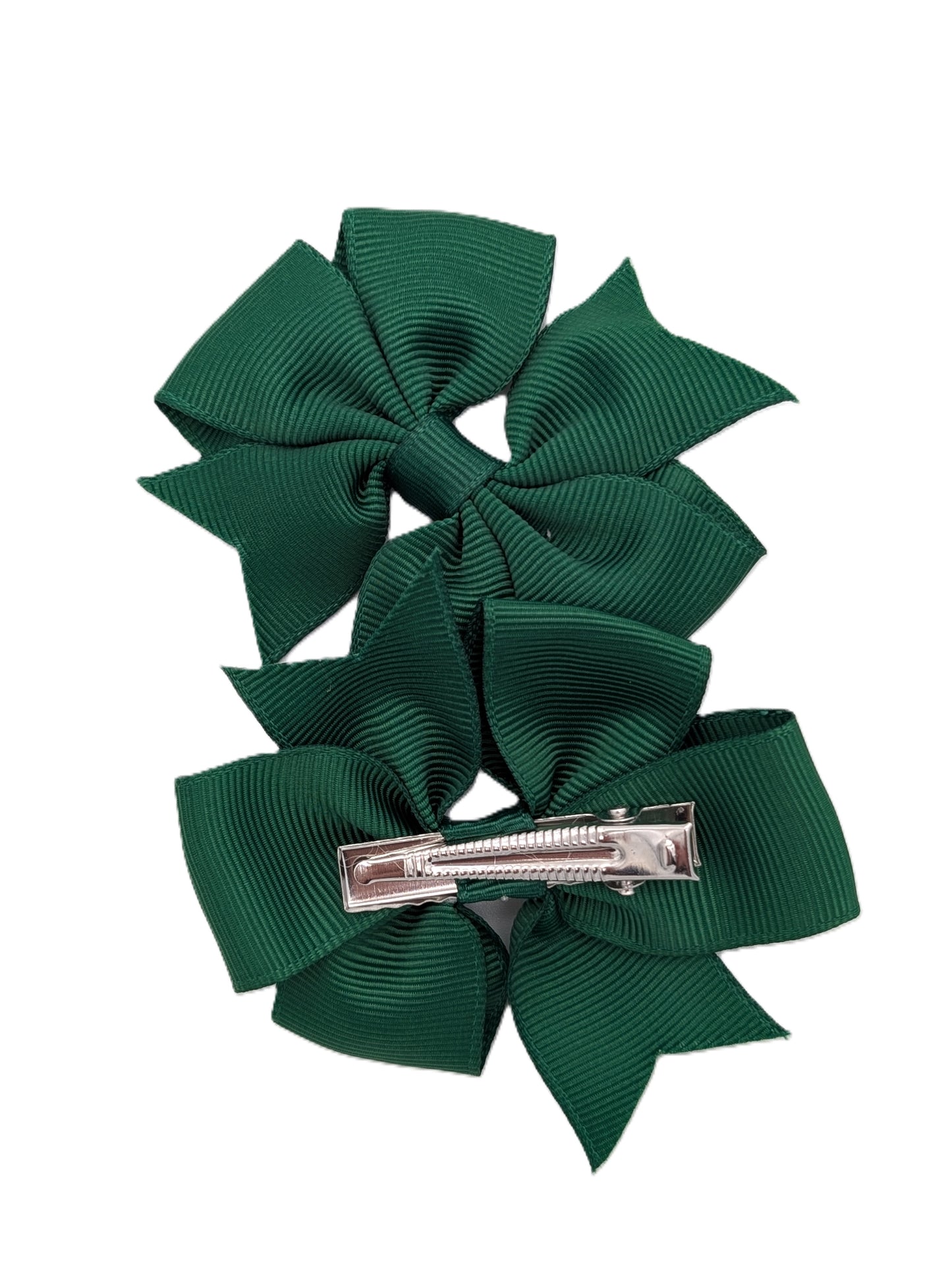 Boutique Pinwheel Clips 3" Grosgrain Pair