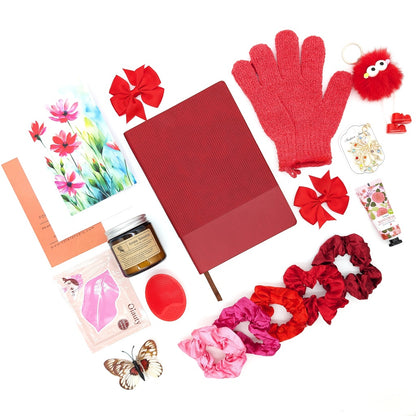 🔴Ruby-Red Retreat Collection 🎀| Medium Gift Box (20 Items)